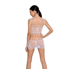 Бодістокінг мінісукня з метеликами Passion BS090 One Size білий