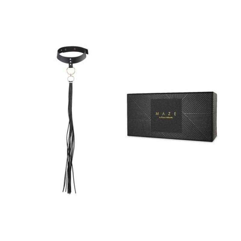 Чокер Bijoux Indiscrets MAZE – Tassel Chocker Чорний колір