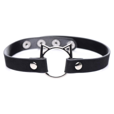 Чокер Master Series Kinky Kitty Ring Slim Choker – Чорний колір