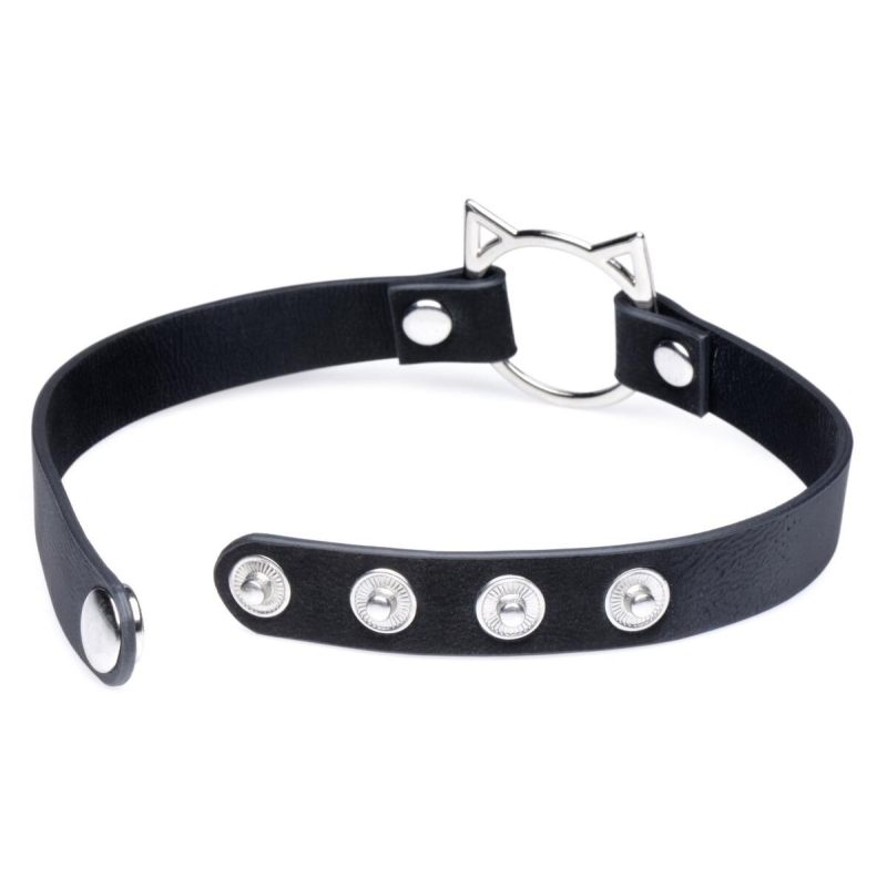 Чокер Master Series Kinky Kitty Ring Slim Choker – Чорний колір