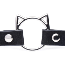 Чокер Master Series Kinky Kitty Ring Slim Choker – Чорний колір