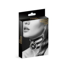 Чокер потрійний з кільцем для повідця Bijoux Pour Toi – FETISH, екошкіра