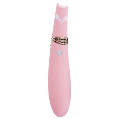 Двосторонній вакуумний стимулятор з вібрацією 2в1 – CuteVibe Foxy Pink – 2 якісних мотори