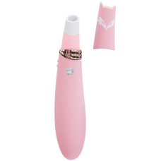Двосторонній вакуумний стимулятор з вібрацією 2в1 – CuteVibe Foxy Pink – 2 якісних мотори