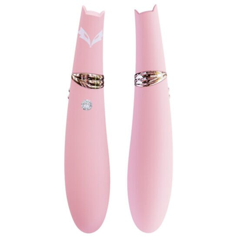 Двосторонній вакуумний стимулятор з вібрацією 2в1 – CuteVibe Foxy Pink – 2 якісних мотори