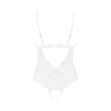 Еротичне напівпрозоре боді Obsessive Heavenlly crotchless teddy XL/2XL, з доступом