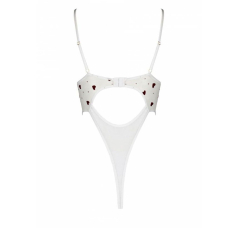 Эротическое боди с рисунком Passion LOVELIA BODY L/XL, белый