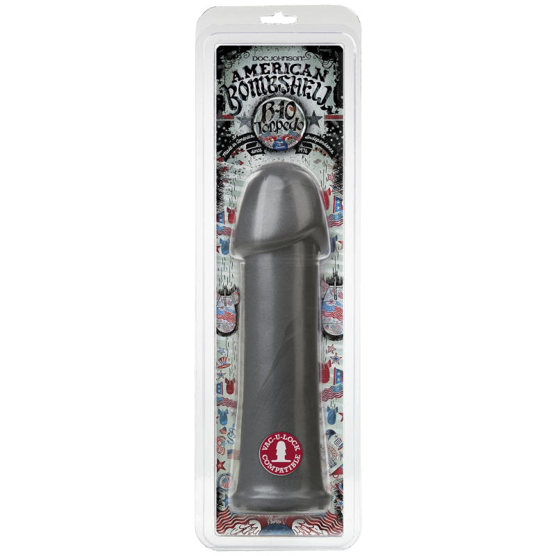 Фалоімітатор для фістингу American Bombshell – B-10 Torpedo – Gun Metal