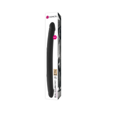 Великий двосторонній фалоімітатор Dorcel Real Double Do Black, довжина 42 см, діам. 4 см