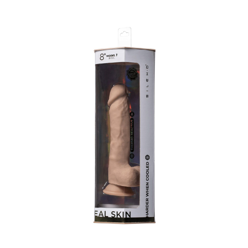 Фалоімітатор на присосці SilexD Vetus Real Skin Flesh MODEL 1 – довжина 20.3 см, діам. 4.1 см