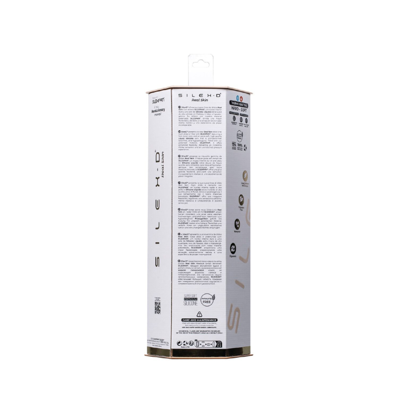 Фалоімітатор на присосці SilexD Vetus Real Skin Flesh MODEL 1 – довжина 20.3 см, діам. 4.1 см