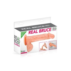 Фалоімітатор Real Body – Real Bruce Flesh, TPE, довжина 23 см, діам. 4.2 см