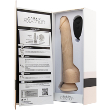Фалоімітатор з пульсацією Naked ADDICTION Dominic, діам. 4.2 см, довжина 22.9 см, пульт ДК