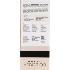 Фалоімітатор з пульсацією Naked ADDICTION Dominic, діам. 4.2 см, довжина 22.9 см, пульт ДК