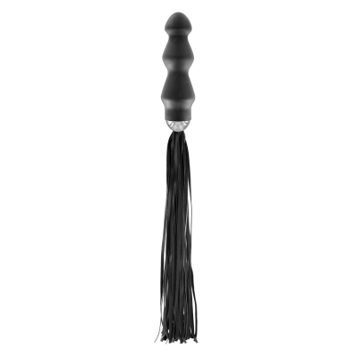 Флогер с ручкой - анальным плагом Fetish Tentation Whip with Plug Handle