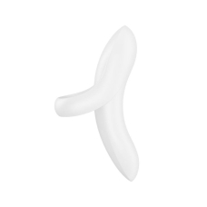 Гнучкий пальчиковий вібратор – Satisfyer Bold Lover White – 12 режимів вібрації, повний водозахист