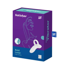 Гнучкий пальчиковий вібратор – Satisfyer Bold Lover White – 12 режимів вібрації, повний водозахист