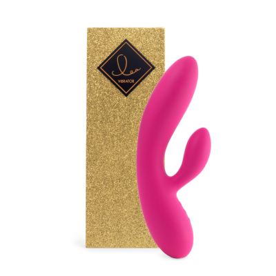 Гибкий вибратор-кролик FeelzToys Lea Rabbit Rubine Red – 2 мотора, имеет 48 вибро-режимов