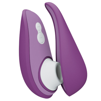 Клиторальный вакуумный стимулятор – Womanizer Liberty 2 Purple – 8 режимов, магнитная крышечка, новая версия