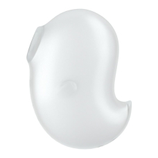 Кліторальний вакуумний стимулятор з вібрацією – Satisfyer Cutie Ghost White – 11 вакуумних режимів + 12 вібро