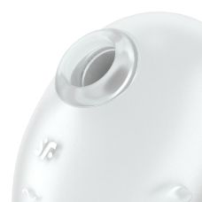 Кліторальний вакуумний стимулятор з вібрацією – Satisfyer Cutie Ghost White – 11 вакуумних режимів + 12 вібро