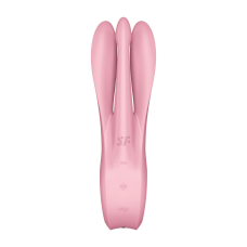 Клиторальный вибратор с тремя гибкими пальчиками – Satisfyer Threesome 1 Pink – 3 мотора, 12 режимов