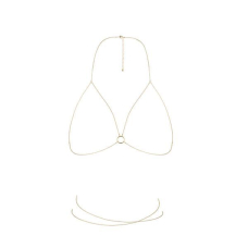 Цепочка портупея Bijoux Indiscrets Magnifique Bra Chain – Золотистый, украшение на тело