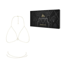 Цепочка портупея Bijoux Indiscrets Magnifique Bra Chain – Золотистый, украшение на тело