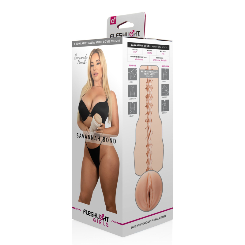 Мастурбатор для мужчин со слепка вагины Savannah Bond – Fleshlight Girls