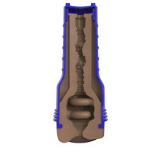 Мастурбатор попка з плаваючими кільцями Turbo Tech – Fleshlight Boost Blast Female Medium Dark Flesh