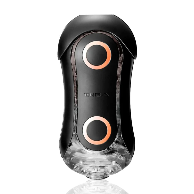 Мастурбатор Tenga Flip Orb Strong Orange Crash – регулювання тиску та внутрішні стимулювальні кульки