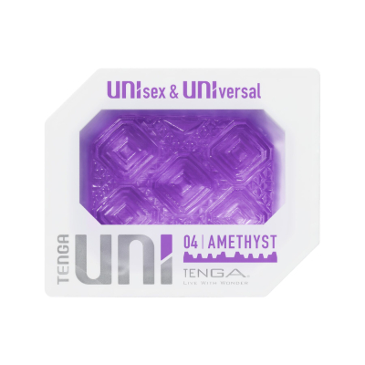 Одноразовый мастурбатор – Tenga UNI Amethyst + лубрикант в комплекте