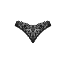 Мереживні стрінги Obsessive Donna Dream crotchless thong M/L Чорний колір, відкритий доступ