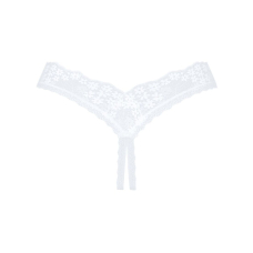 Кружевные танга Obsessive Heavenlly crotchless thong XS/S, с доступом
