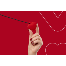 Міні вібратор "Сердечко" – FairyGasm PleasureStone Red – 9 унікальних режимів вібрації