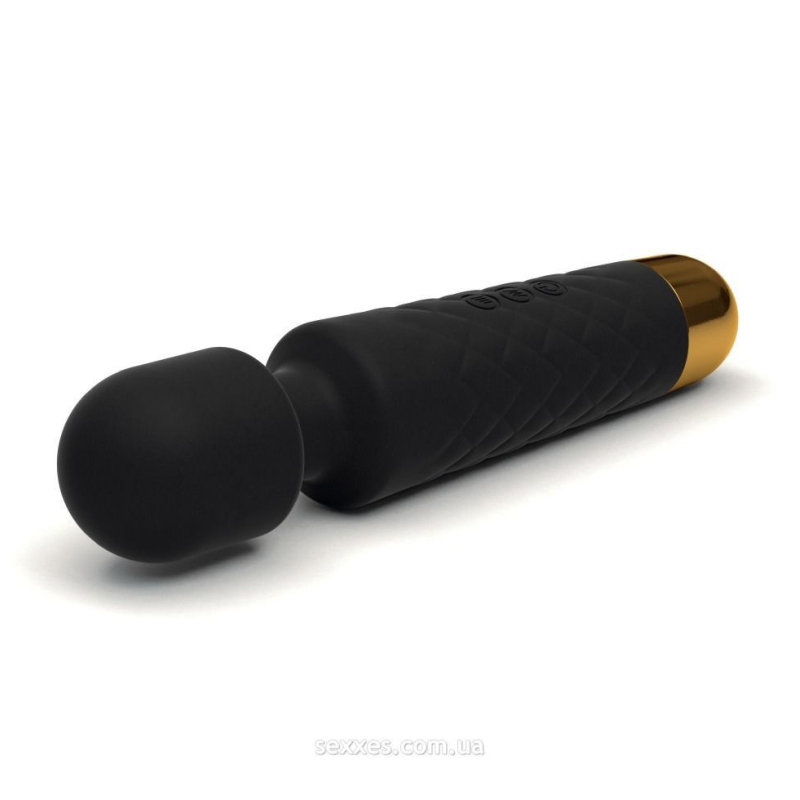 Міні вібромасажер Dorcel Wand Wanderful Black – потужний, водонепроникний, 18 режимів вібрації