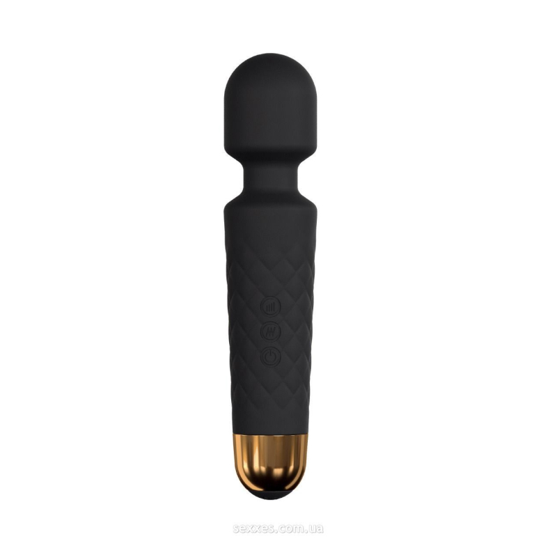 Міні вібромасажер Dorcel Wand Wanderful Black – потужний, водонепроникний, 18 режимів вібрації
