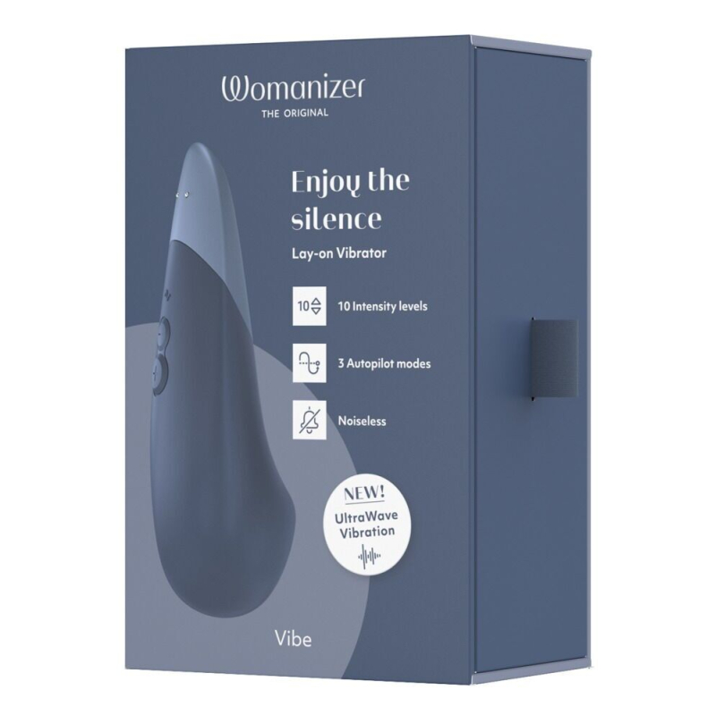 Минивибратор – Womanizer Vibe Dark Blue, 3 авторежима + 10 уровней интенсивности