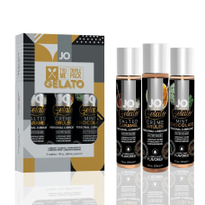 Набір JO Tri-Me Triple Pack – Gelato (3×30 мл) три різні смаки серії Джелато