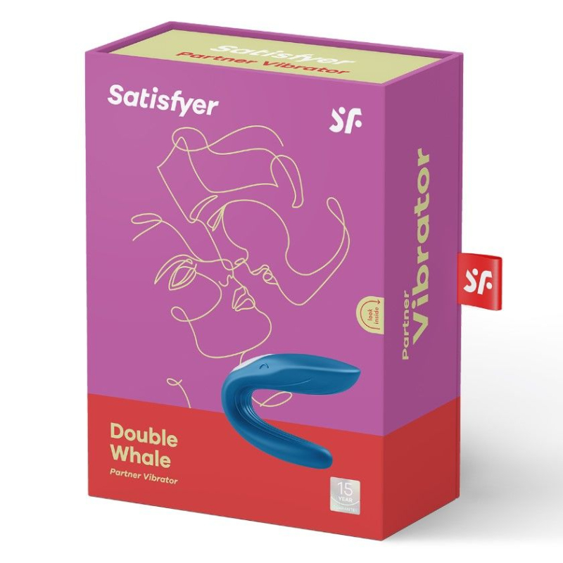 Парний вібратор – Satisfyer Double Whale – 2 мотори, 7 режимів + 3 швидкості