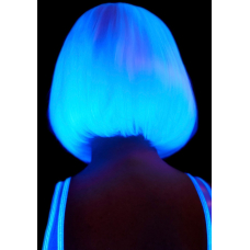 Перука, що світиться в темряві Leg Avenue Pearl short natural bob wig Білий, коротка, перлинна, 33 с