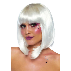 Перука, що світиться в темряві Leg Avenue Pearl short natural bob wig Білий, коротка, перлинна, 33 с
