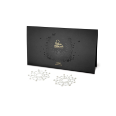 Пестис из кристаллов Bijoux Indiscrets – Mimi Pearl, украшение на грудь – перламутровый цвет