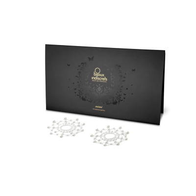 Пестис из кристаллов Bijoux Indiscrets – Mimi Pearl, украшение на грудь – перламутровый цвет