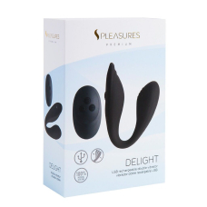 Подвійний вібратор – S Pleasures Premium Delight для клітора та точки G, 10 режимів вібрації