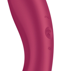 Подвійний вібратор – Satisfyer Curvy Trinity 1 Red – вакуумний стимулятор + вібратор