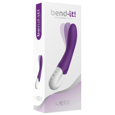 Потужний вібратор для точки G – Liebe Bend It Rechargeable Purple, 10 вібро-режимів, гнучкий стовбур