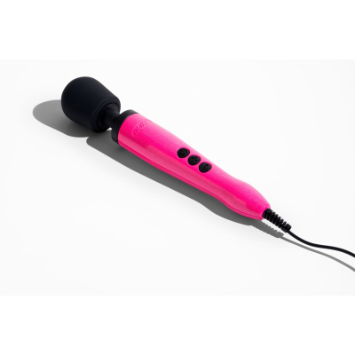 Мощный вибромассажер – DOXY Die Cast Massager Hot Pink с металлическим корпусом, питание 220 В