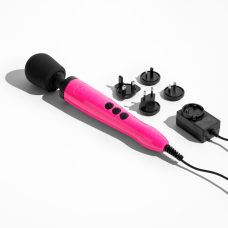 Мощный вибромассажер – DOXY Die Cast Massager Hot Pink с металлическим корпусом, питание 220 В