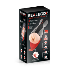 Мастурбатор з вібрацією вагіна – Real Body Real Sucking Pussy